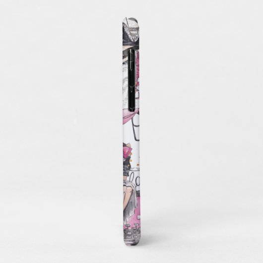 ガールボスラグジュアリーパーソナライズされた Case-Mate iPhoneケース (裏面/左)