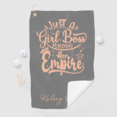 ガールボス建物ザエンパイアパーソナライズされた ゴルフタオル (インサイチュ)