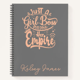 ガールボス建物ザエンパイアパーソナライズされた ノートブック