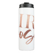 ガールボス |バラ金ゴールドブラック文字 | タンブラー (正面)