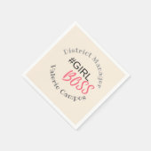 ガールボス パーソナライズされた スタンダードカクテルナプキン (角)