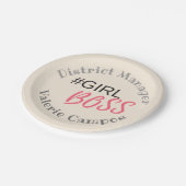 ガールボス パーソナライズされた ペーパープレート (アングル)