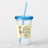 ガールボス |ブロンドのレディーグラス |黄色 アクリルタンブラー (裏面)