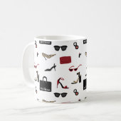 ガールボス 名前 ファッション アクセサリー コーヒーマグカップ (正面左)