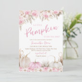 ガールボホカンプキンベビーシャワー 招待状 (スタンド正面)