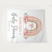 ガールボホレインボーベビーシャワータペストリー タペストリー (正面(横))