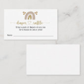 ガールボホ虹おむつラッフルエンクロージャカード 名刺 (正面/裏面)