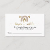 ガールボホ虹おむつラッフルエンクロージャカード 名刺 (正面)