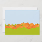 ガールボーイパンプキン選手誕生日パーティーの招待 招待状 (裏面)