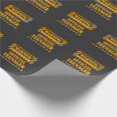 ガールボーイ13誕生日警告公式10代の若者 ラッピングペーパー (角)