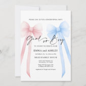 ガールボージェンダーリビール招待状 招待状 (正面)