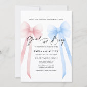 ガールボージェンダーリビール招待状 招待状 (正面)