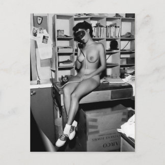 ガールポストカーフランスのドに電話 ポストカード