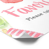 ガールポップシクルベビーシャワーの好意 ポスター (角)