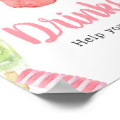 ガールポップシクルベビーシャワードリンク ポスター (角)