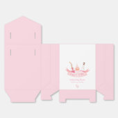 ガールポピンシャンパンボトル足ベビーシャワー フェイバーボックス (見開き)