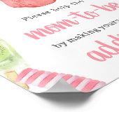 ガールポプシクル赤ちゃんシャワー封筒ステーション ポスター (角)