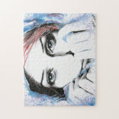 ガールポートレートアかわいらしイズウォーターカ絵画ラーズアート ジグソーパズル (縦)