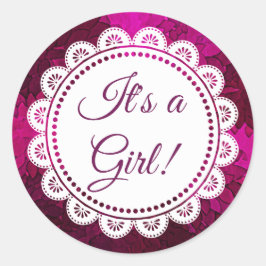 ガールマゼンタシール ラウンドシール