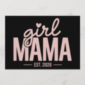 ガールママ 2026年 妊娠発表 ママになる 招待状 (正面)