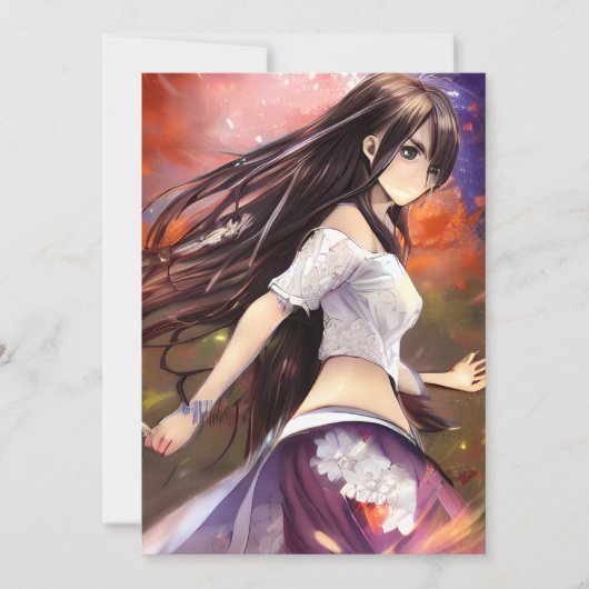 ガールマンガ戦士アニメグラフィック 招待状 (正面)