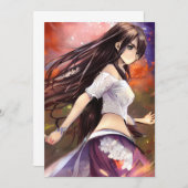 ガールマンガ戦士アニメグラフィック 招待状 (正面/裏面)