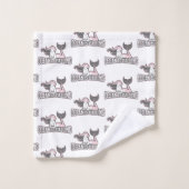 ガールマーメイドクルーパーティーピンクホワイト バスタオルセット (ウォッシュタオル)