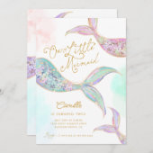 ガールマーメイドザシーセカンド誕生日 招待状 (正面/裏面)
