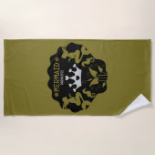 ガールマーメイドプリンセス ビーチタオル (正面)