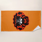 ガールマーメイドプリンセス ビーチタオル (正面)