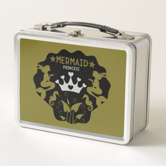 ガールマーメイドプリンセス メタルランチボックス (正面)