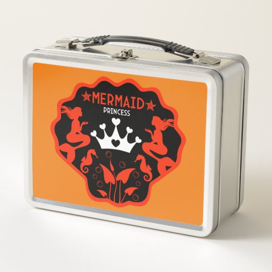 ガールマーメイドプリンセス メタルランチボックス (正面)