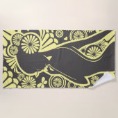 ガールミニマモダンリストビーチタオル ビーチタオル (正面)