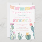 ガールメキシカンバースデーパーティーFiesta, No Siesta 招待状 (正面)