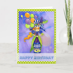 ガールモダン用シック誕生日カード カード