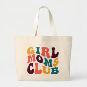 ガールモムズクラブサミナリーレトロスタイルグルーヴィ ラージトートバッグ (正面)