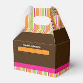 ガールモンキーサファリシックストライプのパーティーフェイスボックス フェイバーボックス (裏面サイド)