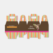 ガールモンキーサファリシックストライプのパーティーフェイスボックス フェイバーボックス (折り畳みなし)