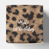 ガールモンキーサファリシック誕生日パーティベビーシャワー フェイバーボックス (上部)