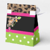ガールモンキーサファリシック誕生日パーティーお気に入りボックス フェイバーボックス (裏面サイド)