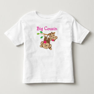 ガールモンキービッグいとこさん トドラーTシャツ
