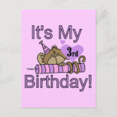 ガールモンキー3rd誕生日Tシャツとギフト ポストカード (正面)