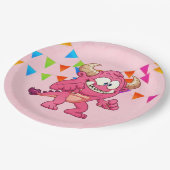 ガールモンスターバースデーパーティー ペーパープレート (アングル)