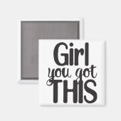 ガールユー全得体このデザイン マグネット (正面/裏面)