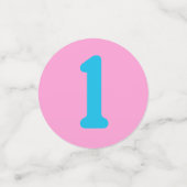 ガールラバーダックパーソナライズされた誕生日紙吹雪 コンフェッティ (スモール正面)