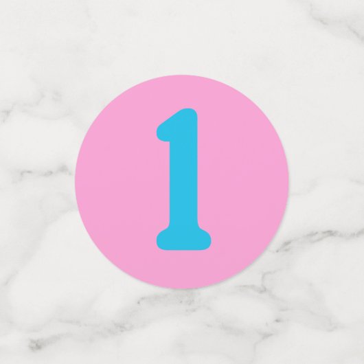 ガールラバーダックパーソナライズされた誕生日紙吹雪 コンフェッティ (スモール正面)