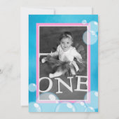 ガールラバーダックフィルムストリップ数々の写真誕生日 招待状 (裏面)