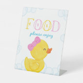 ガールラバーダックフードパーティー 台座サイン (正面)