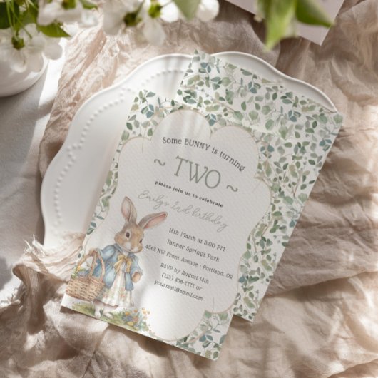 ガールラビットグリーネリーバースデーパーティー 招待状