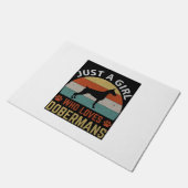 ガールラブドベルマンズドアマット ドアマット (アングル)